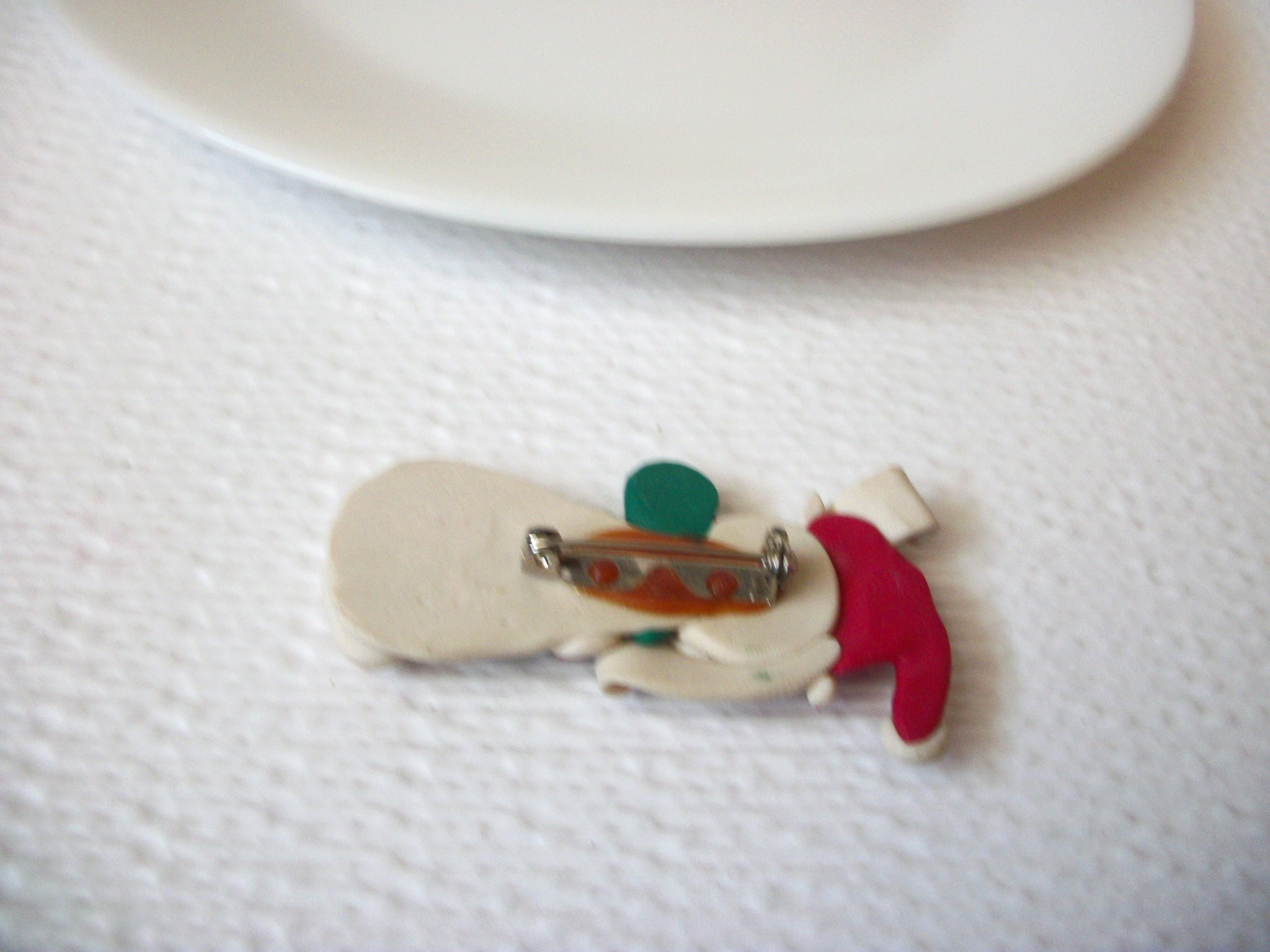 Vintage Christmas Dog Brooch Pin 102220