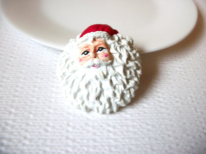 Vintage Hand Painted Santa Christmas Brooch Pin 102220