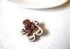 Vintage Hand Painted Gingerbread Man Christmas Brooch Pin 102220