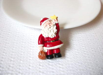 Vintage Hand Painted Santa Christmas Brooch Pin 102220