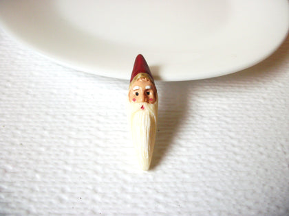 Vintage Hand Painted Santa Christmas Brooch Pin 102220