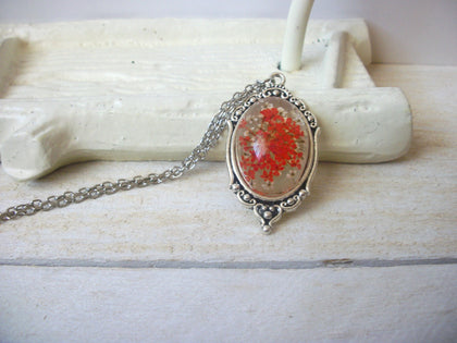 Dried Flower Necklace - Pressed Flower - Sweet Breath - Botanical Jewelry S18