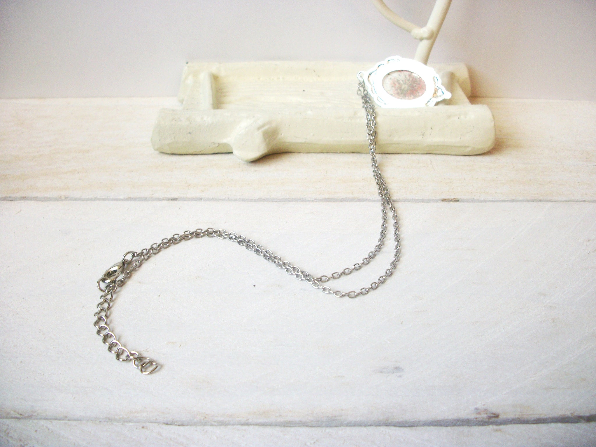 Dried Flower Necklace - Pressed Flower - Sweet Breath - Botanical Jewelry S18