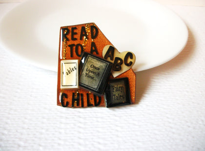 Lucinda Vintage Book Pins, Read To A Child Lucinda Book Pins 102320