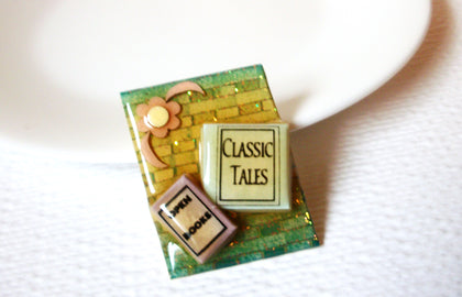 Lucinda Vintage Book Pins, Classic Tales Lucinda Book Pins 102320