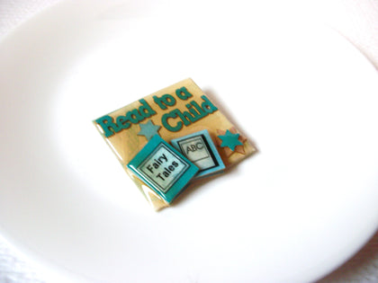 Lucinda Vintage Book Pins, Read To A Child Lucinda Book Pins 102320