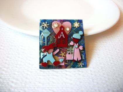 Lucinda Vintage Little People Pin Love Snow Christmas Lucinda Pins 102420