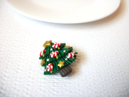 Vintage Resin Christmas Tree Brooch Pin 102520