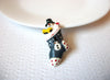 Vintage Snowman Stocking Hand Made Brooch Pin 102420