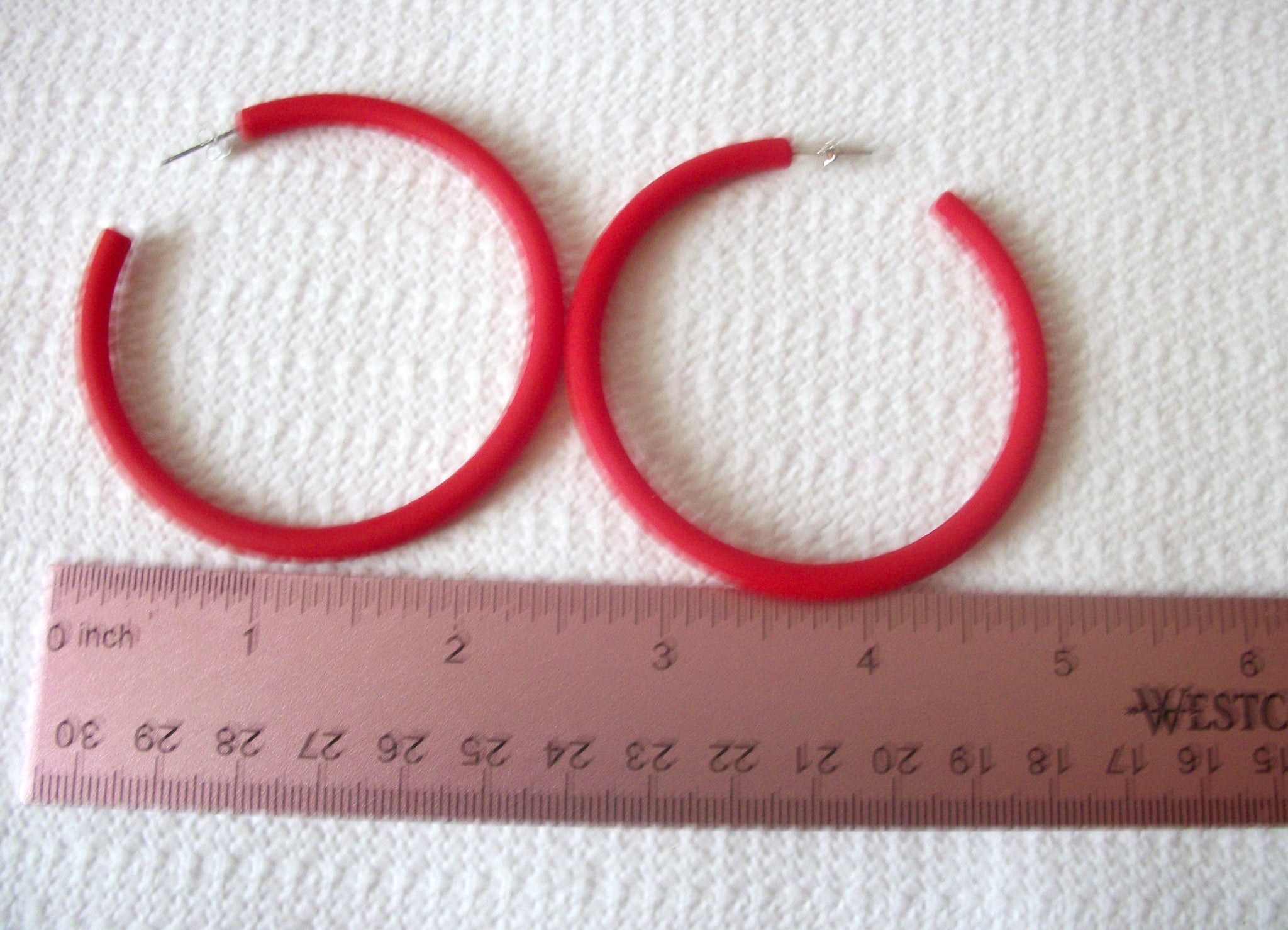 Susan Red Big Hoop Earrings, Acetate Earrings, Resin Earrings, Acrylic, Statement Earrings S14