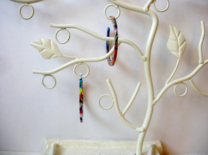 Mandy Multi Color Tortoise  Earrings, Tortoise Shell Earrings, Tortoise Earrings, Acetate Earrings, Resin Earrings, Acrylic Earrings S17