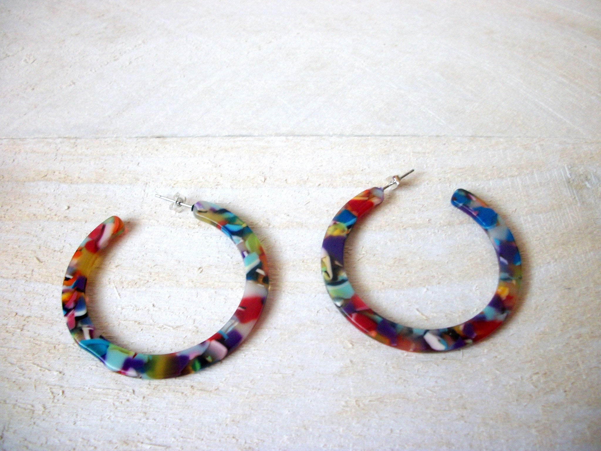 Mandy Multi Color Tortoise  Earrings, Tortoise Shell Earrings, Tortoise Earrings, Acetate Earrings, Resin Earrings, Acrylic Earrings S17