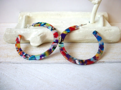 Mandy Multi Color Tortoise  Earrings, Tortoise Shell Earrings, Tortoise Earrings, Acetate Earrings, Resin Earrings, Acrylic Earrings S17