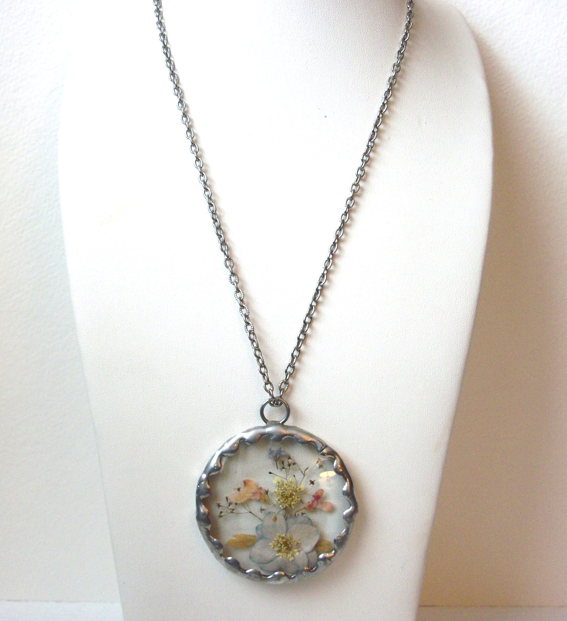 Vintage Pressed Flower Necklace 102520