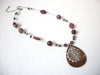 Retro Beaded Wood Pendant Necklace 102520