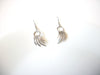 Retro 1970s Silver Toned Dangle Earrings 102520