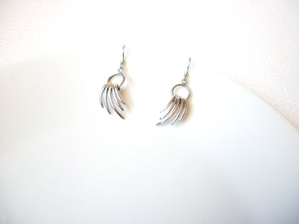 Retro 1970s Silver Toned Dangle Earrings 102520