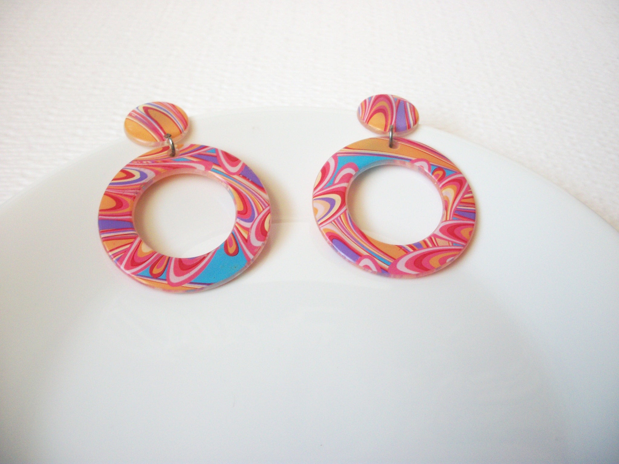 Retro 1970s Disco Earrings 102520