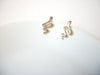 Retro 1970s Silver Toned Snake Earrings 102520