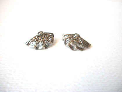 Vintage Spanish Filigree Fan Earrings 102620
