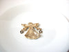 Vintage Crystal Angel Brooch Pin 102620