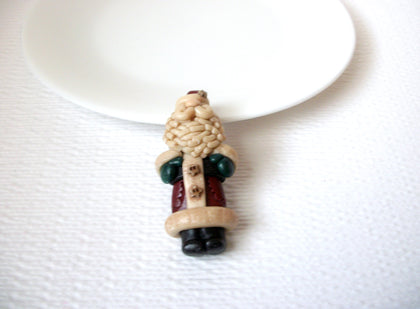 Vintage Thicker Santa Brooch Pin 102620