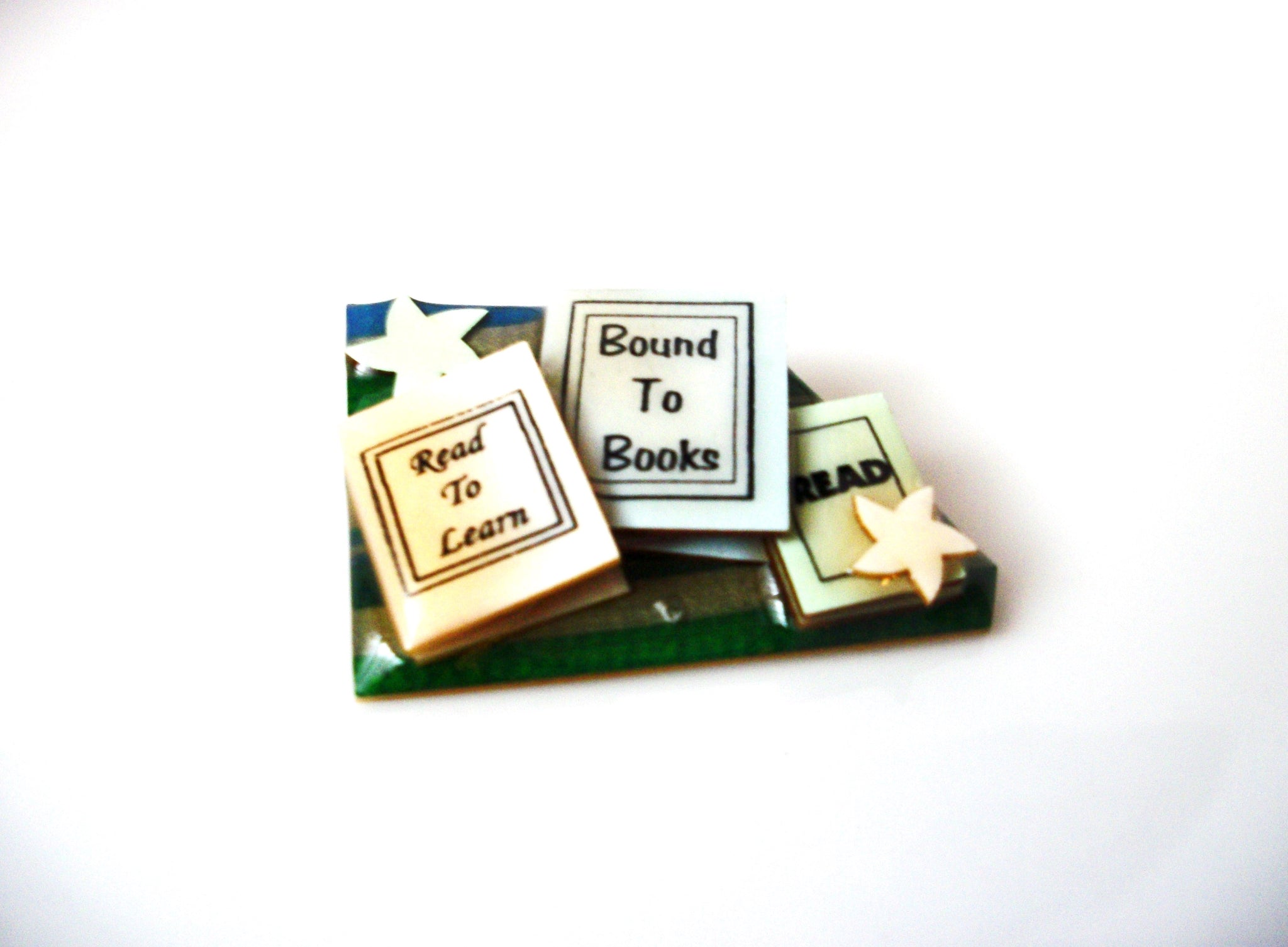 RARE Lucinda Book Pins 3D Effect Pins By Lucinda Hand made Lucinda Book Pins 71816