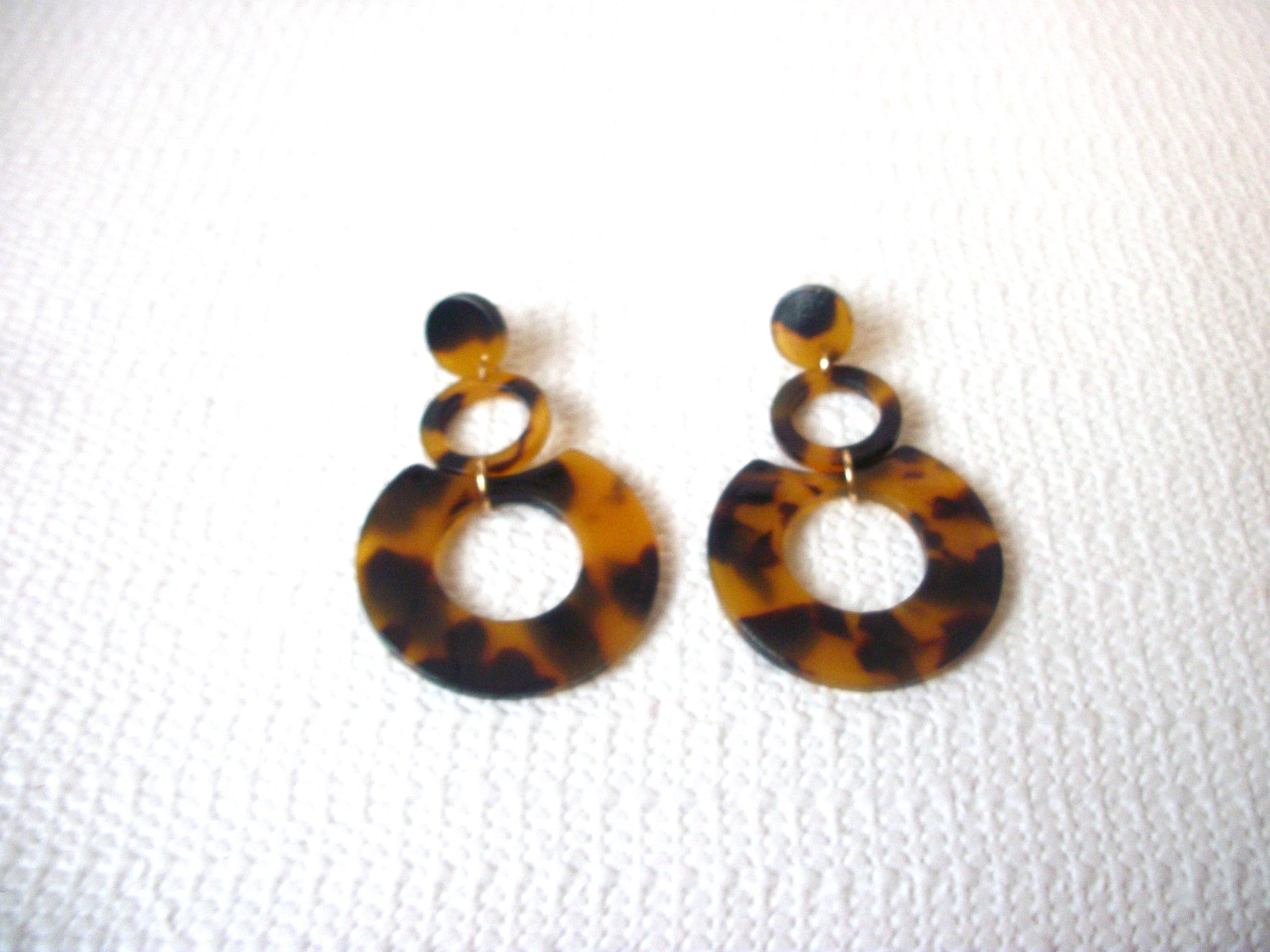 Kylie Dark Brown Tortoise Earrings, Tortoise Shell Earrings, Tortoise Earrings, Acetate Earrings, Resin Earrings, Acrylic Earrings S18A