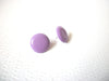 Retro Lavender Dome Button Earrings 102720