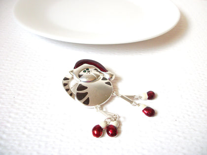 Vintage Wiggle Cat Brooch pin 102720