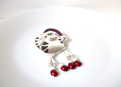 Vintage Wiggle Cat Brooch pin 102720