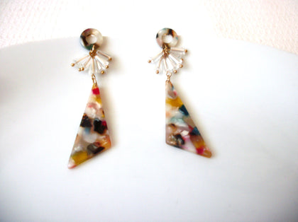 Marla Colorful Tortoise Earrings, Tortoise Shell Earrings, Tortoise Statement Earrings, Acetate Earrings, Lightweight Resin Earrings S29