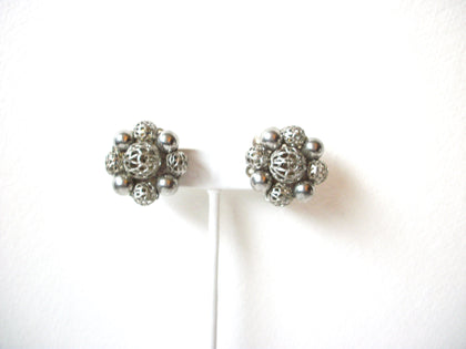 Vintage Brutalist Cluster Earrings 102720