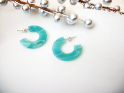 Rosie Baby Blue Tortoise Earrings, Tortoise Shell Earrings, Tortoise Statement Earrings, Acetate Earrings, Lightweight Resin Earrings S32