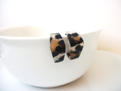Klara Leopard Tortoise Earrings, Tortoise Shell Earrings, Tortoise Statement Earrings, Acetate Earrings, Lightweight Resin Earrings S32