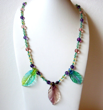 Hand Made Czech Glass Necklace 102820