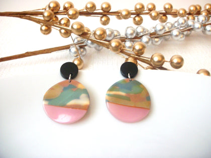 Sky Pink Tortoise Earrings, Tortoise Shell Earrings, Tortoise Doorknockers, Acetate Earrings, Resin Earrings, Acrylic Earrings S31