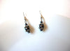 Vintage Hematite Dangle Earrings 102820