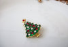 Retro Brooch, Christmas Tree Brooch, Rhinestones Brooch, Christmas Brooch Pin S34