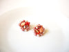 JAPAN 1950s Glass Cluster Earrings 102820