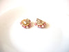 JAPAN 1950s Glass Cluster Earrings 102820