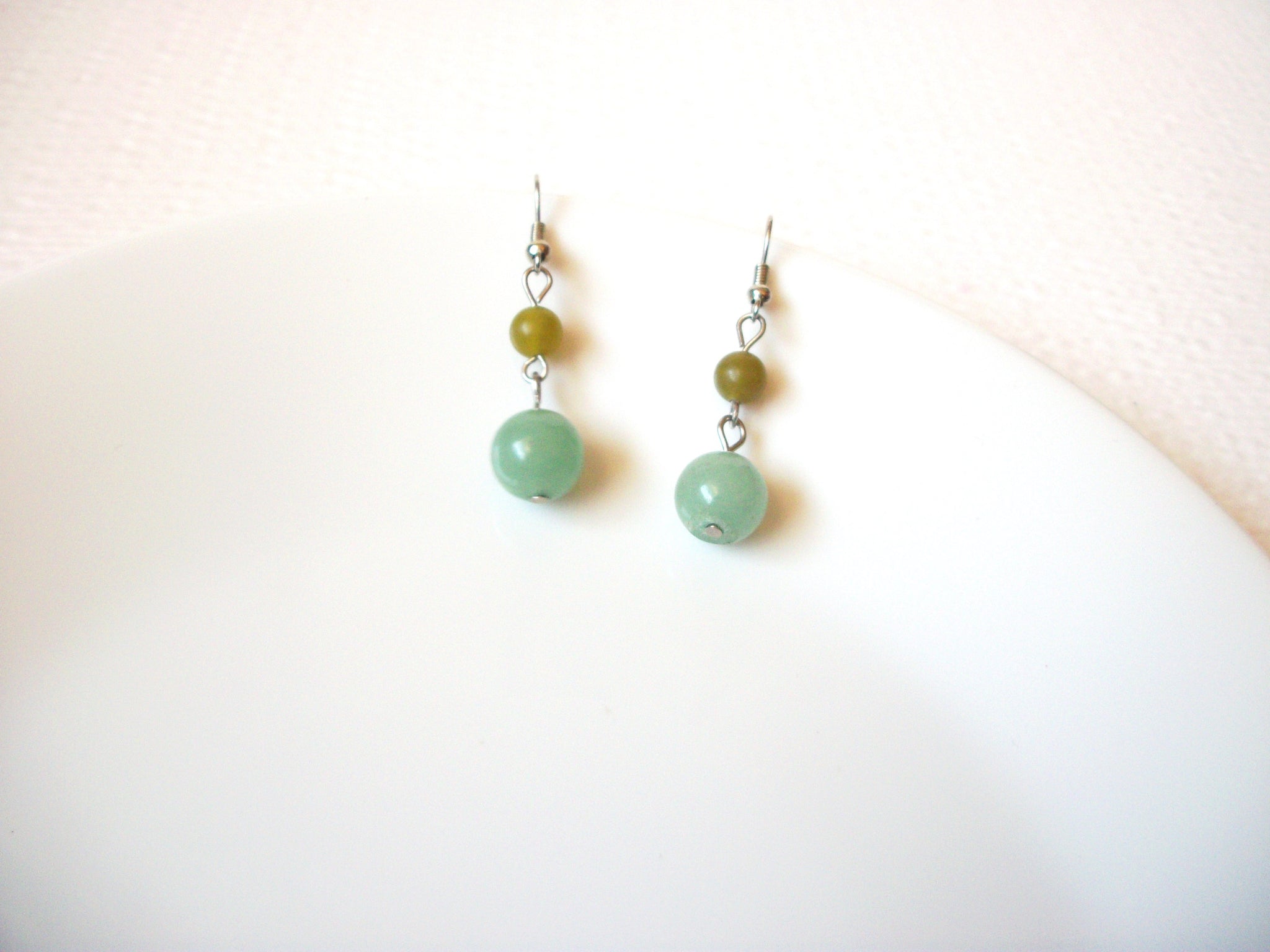 Vintage JADE Dangle Earrings 102820