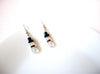 Vintage Swarovski Glass Snowman Dangle Earrings 102820