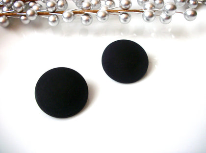 Susan Black Spider Round Dome Earrings, Acetate Earrings, Resin Earrings, Acrylic, Statement Earrings S14A