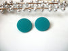 Susan Heavenly Turquoise Round Dome Earrings, Acetate Earrings, Resin Earrings, Acrylic, Statement Earrings S14A