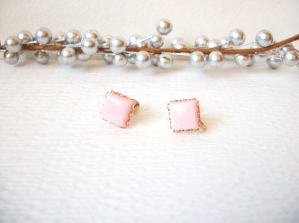 1950s Vintage Pale Pink Thermoset Screw Back Earrings 102920