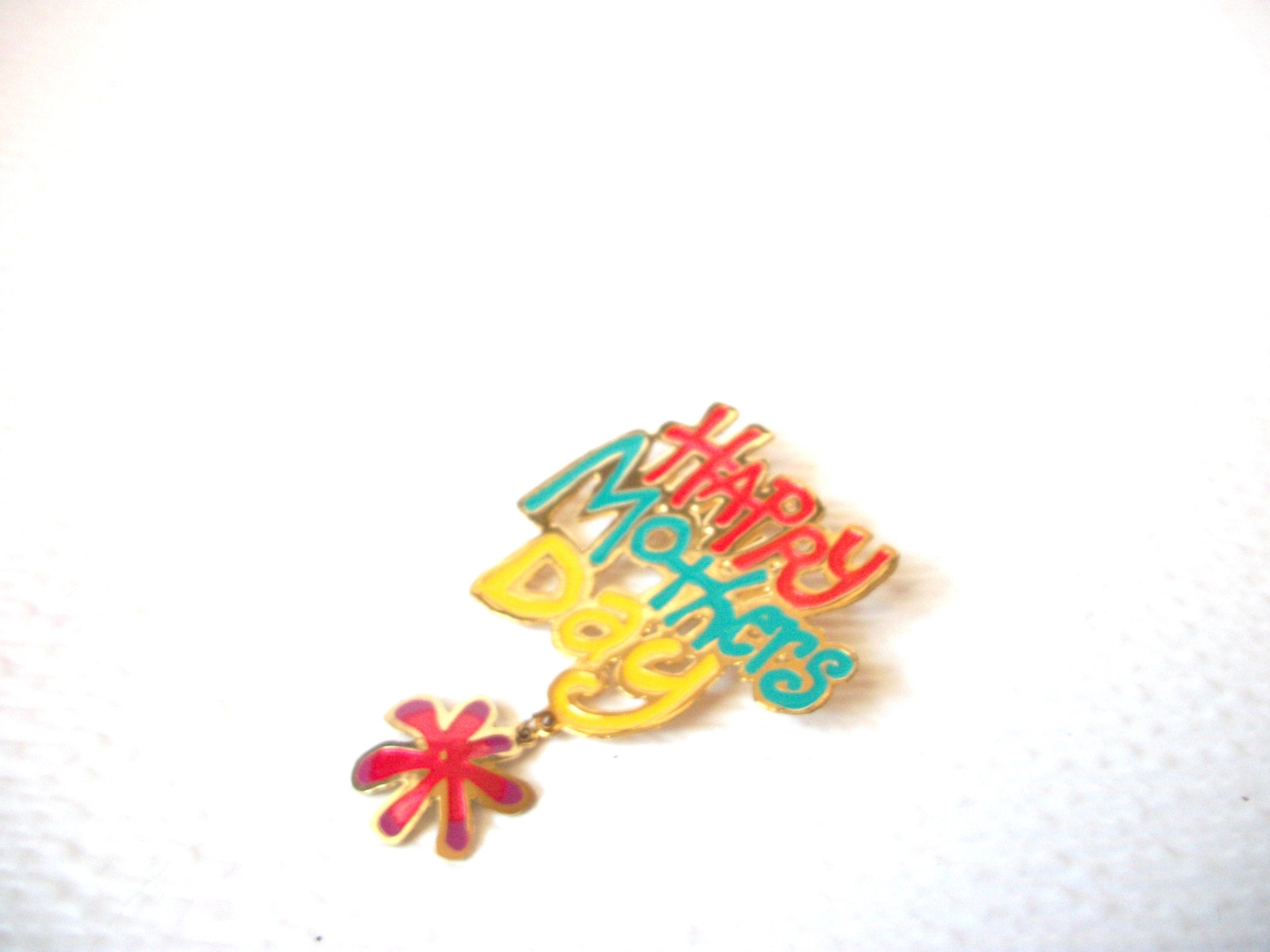 Vintage Happy Mothers Day Brooch Pin 102920