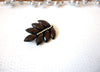 Vintage Felt Acrylic Leaf Rhinestone Brooch Pin 102920