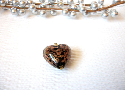 Vintage Murano Glass Puff Heart Pendant 103020