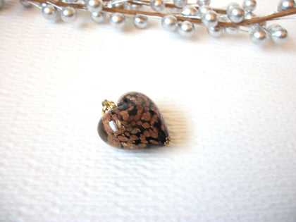Vintage Murano Glass Puff Heart Pendant 103020